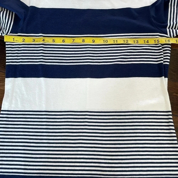 Lilly Pulitzer Boat neck Marlowe Striped t-shirt Dress Navy white stripes Size S - Picture 4 of 13